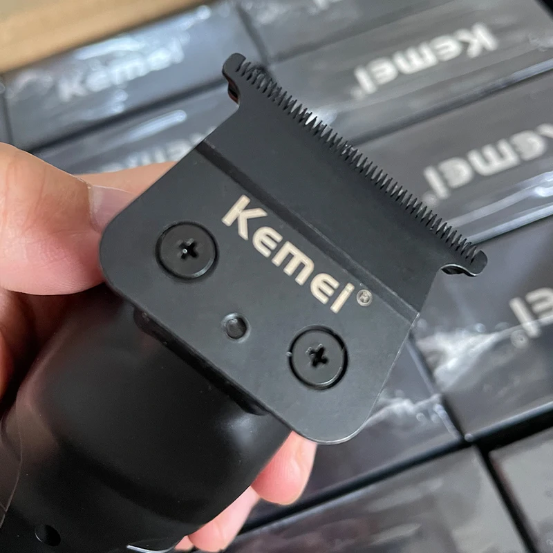Kemei 2299-Tondeuse à cheveux sans fil pour barbier 0mm, machine de découpe et finition électrique professionnelle – Image 4