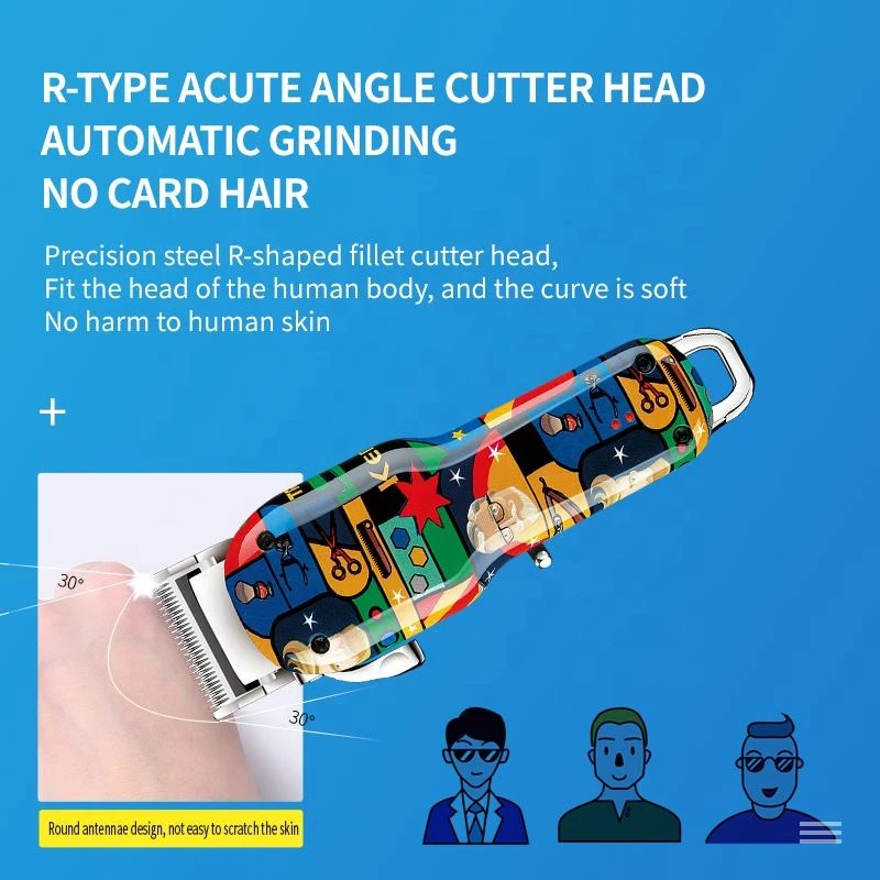 Kemei Rechargeable Graffiti modèle électrique tondeuse à cheveux professionnel barbier tondeuse homme rasoir Km-MAX2092 KM-MAX5090 KM-RS7098 – Image 3